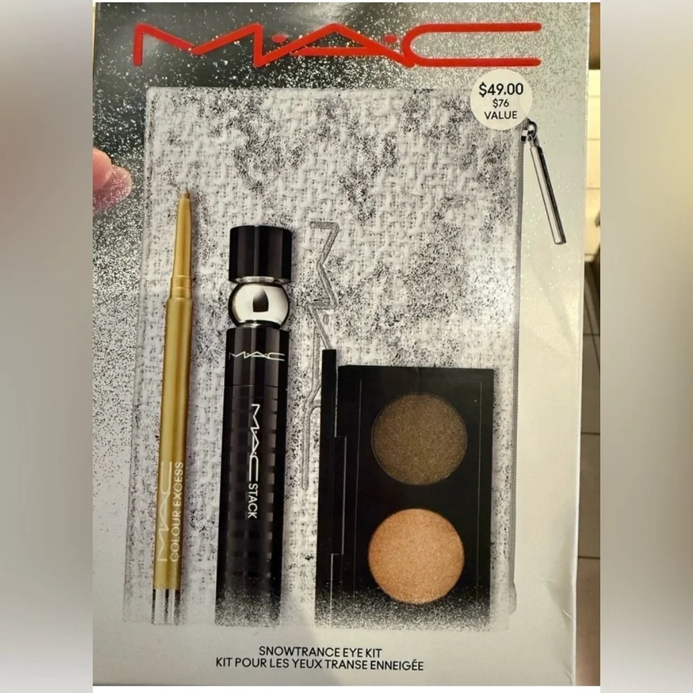 MAC Cosmetics Eye Makeup Set with Black and Cream Shades